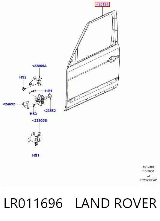 Drzwi przednie prawe Land Rover Range Rover III