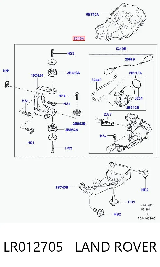 Kompresor zawieszenia pneumatycznego LR012705 Land Rover