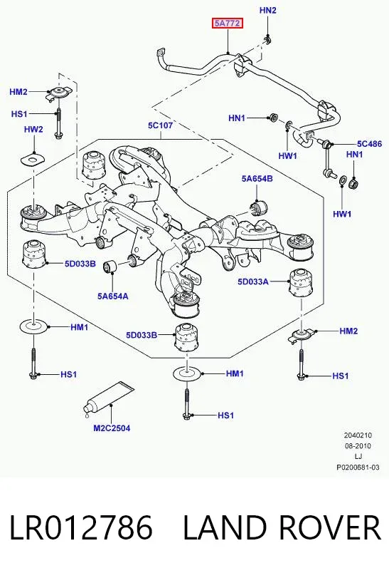 Stabilizator tylny Land Rover Range Rover III