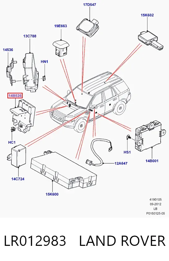  AH5214B526AC Land Rover