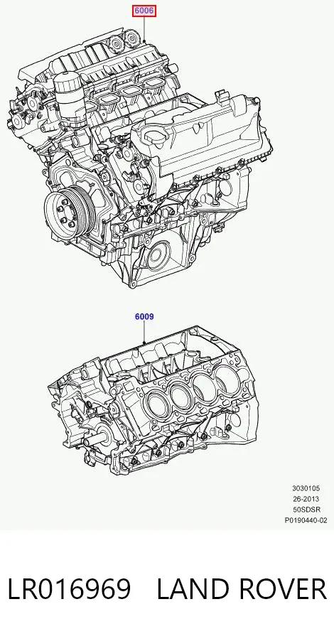 Silnik w komplecie LR016969 Land Rover