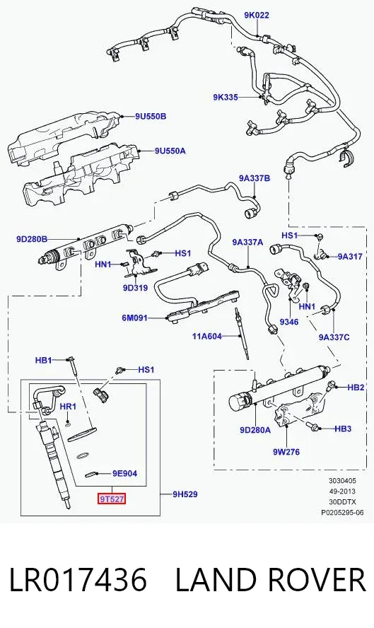 Zestaw naprawczy wtryskiwacza LR017436 Land Rover