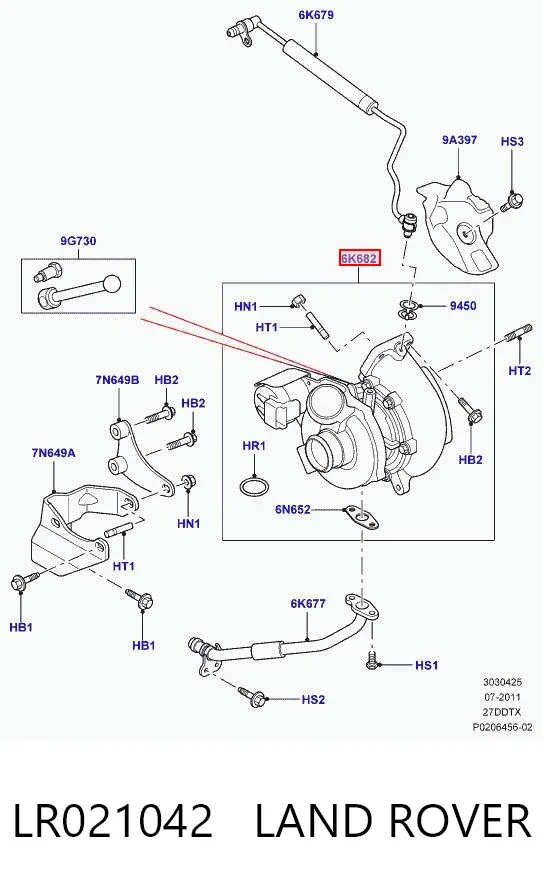 Turbina LR021042 Land Rover