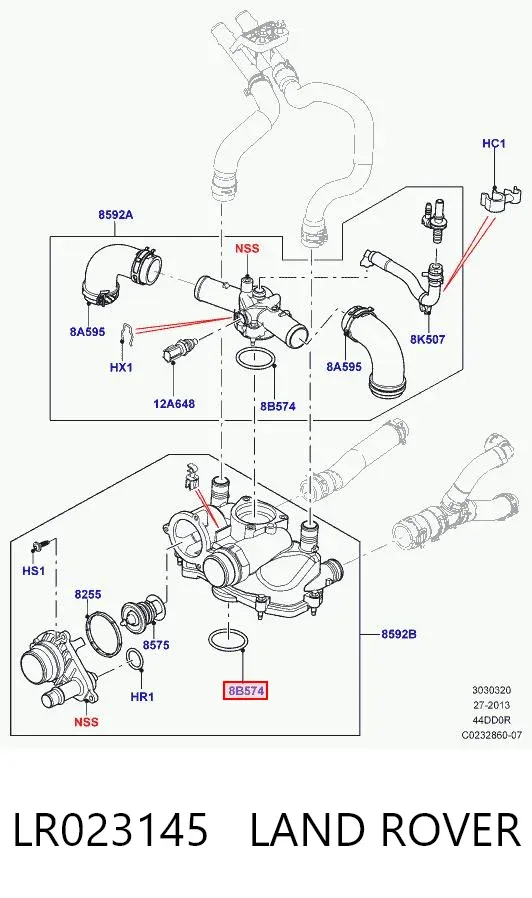 Uszczelka korka miski olejowej LR023145 Land Rover