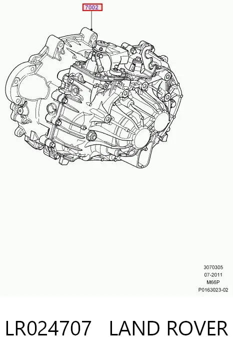 Mechaniczna skrzynia biegów w komplecie LR024707 Land Rover