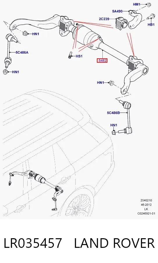Stabilizator tylny Land Rover Range Rover IV