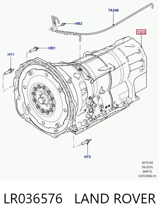 Automatyczna skrzynia biegów, kompletna LR036576 Land Rover
