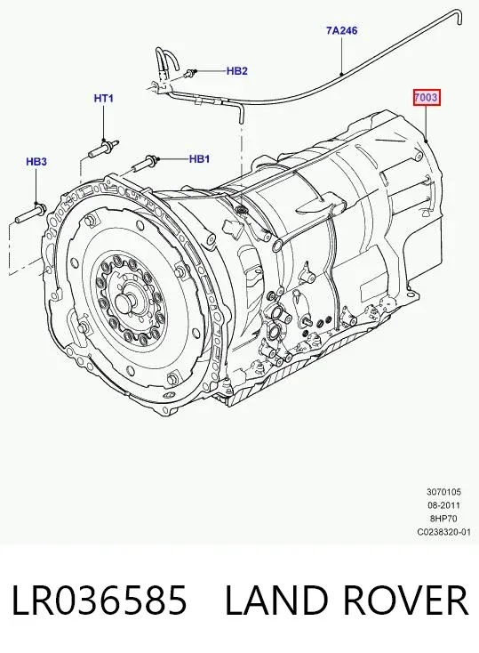 Automatyczna skrzynia biegów, kompletna LR036585 Land Rover