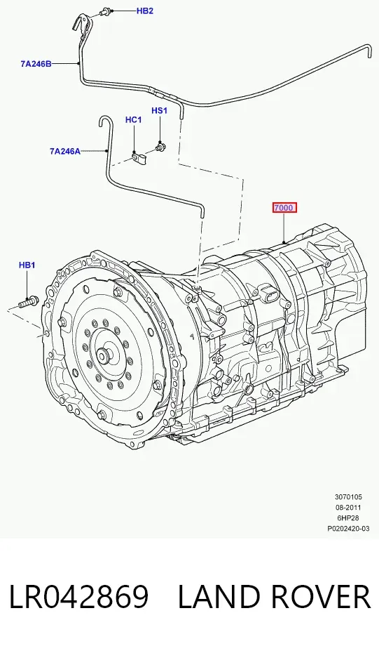 Automatyczna skrzynia biegów, kompletna LR042869 Land Rover