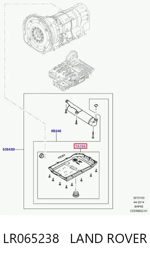 Miska automatycznej skrzyni biegów LR065238 Land Rover