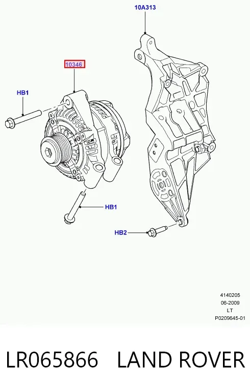 Alternator LR065866 Land Rover