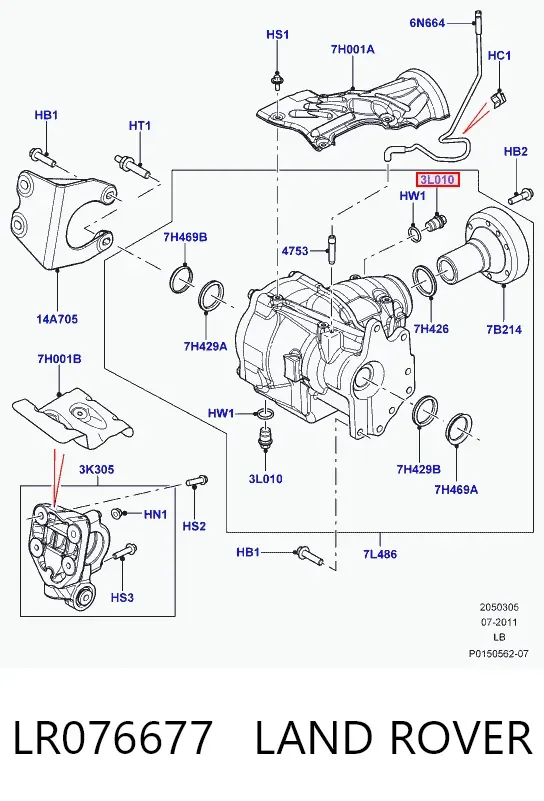  LR076677 Land Rover
