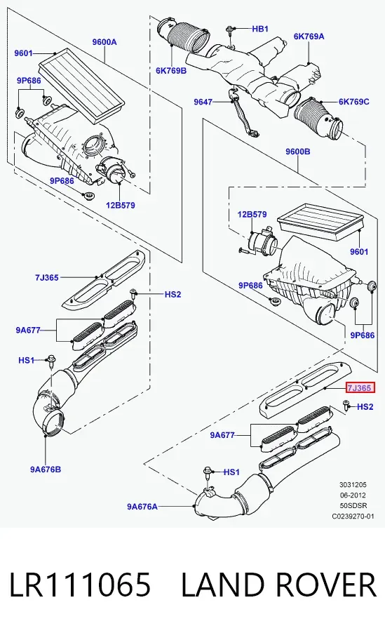 Uszczelka maski LR111065 Land Rover