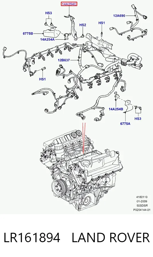 Tarcza hamulcowa przednia LR161894 Land Rover