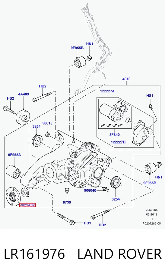 Uszczelniacz końcówki reduktora mostu tylnego Land Rover Discovery III