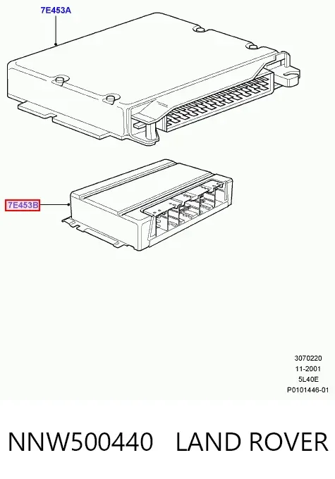 Sterownik skrzyni rozdzielczej NNW500440 Land Rover