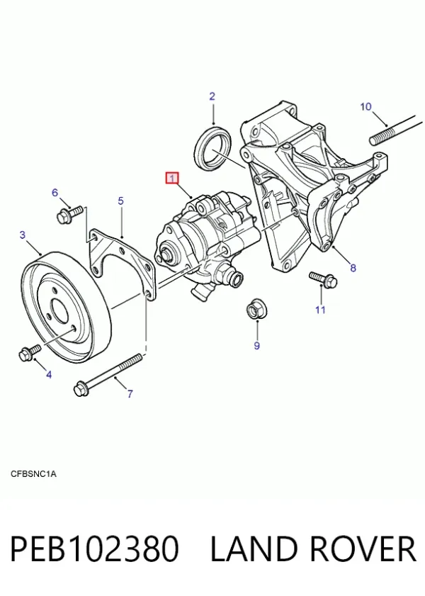 Pompa wspomagania hydraulicznego kierownicy Land Rover Discovery II