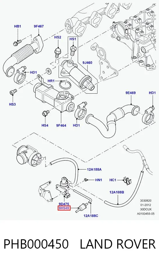 Filtr paliwa PHB000450 Land Rover