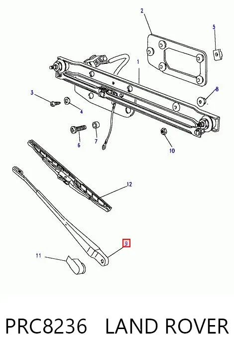 Ramię wycieraczki szyby przedniej Land Rover Discovery II