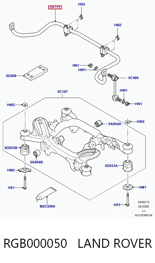 Stabilizator tylny Land Rover Range Rover III