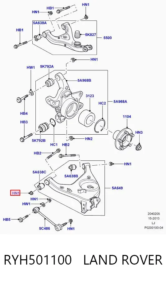  RYH501100 Land Rover