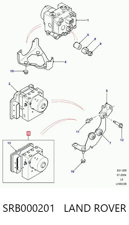 Sterownik ABS  hydrauliczny Land Rover Freelander I
