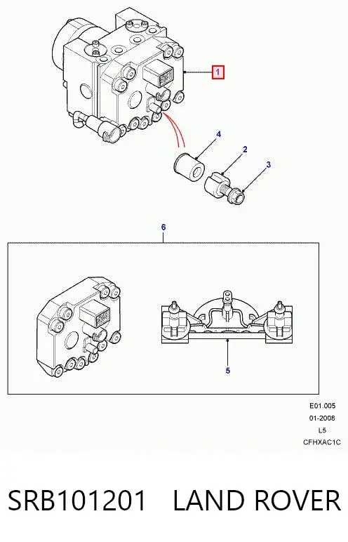 Sterownik ABS  hydrauliczny Land Rover Discovery II