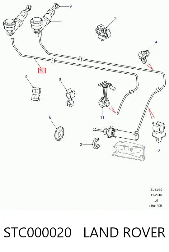 Cylinder sprzęgła główny STC000020 Land Rover