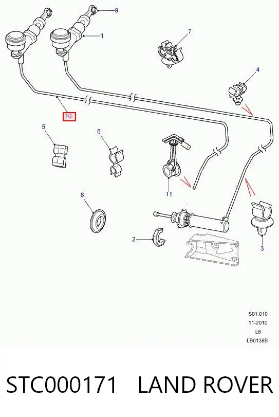 Cylinder sprzęgła główny STC000171 Land Rover