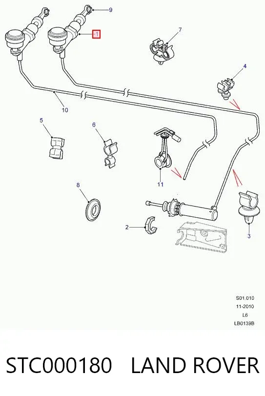 Cylinder sprzęgła główny STC000180 Land Rover