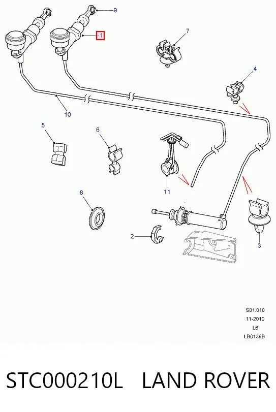 Cylinder roboczy sprzęgła STC000210L Land Rover