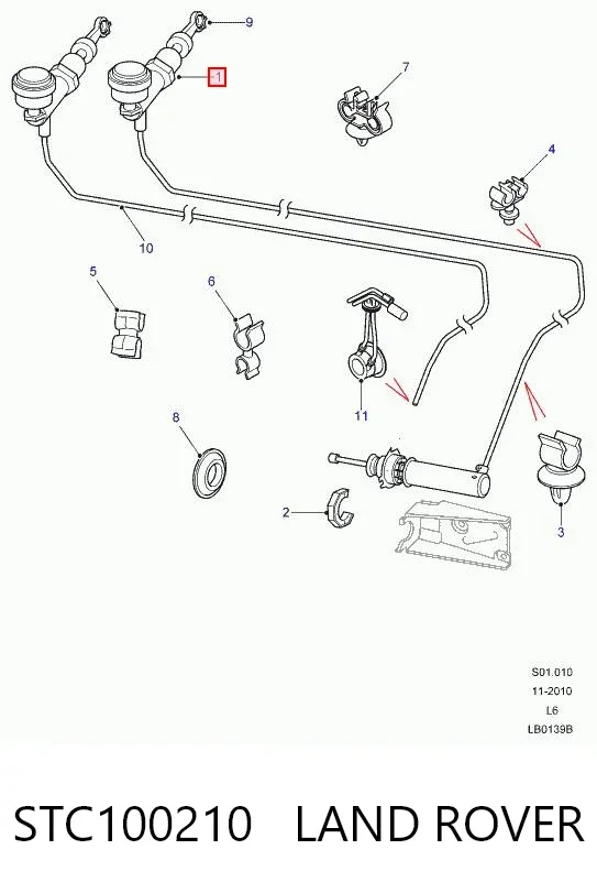 Cylinder roboczy sprzęgła STC100210 Land Rover