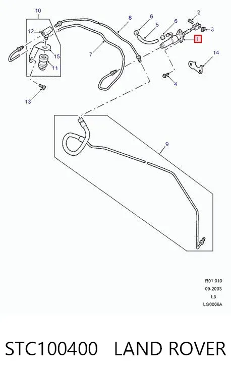 Cylinder sprzęgła główny STC100400 Land Rover