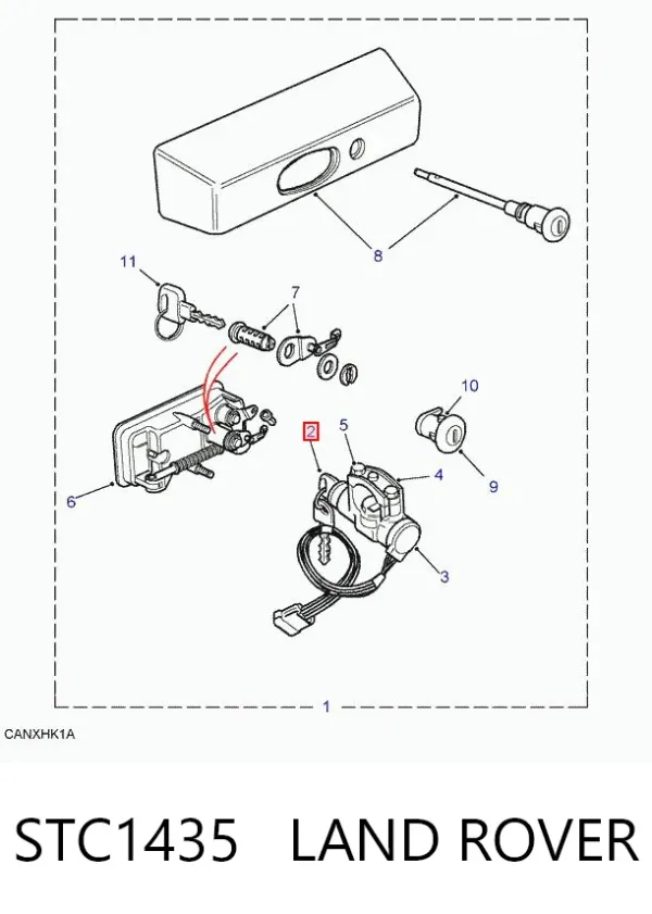 Kostka stacyjki zapłonowej Land Rover Discovery II