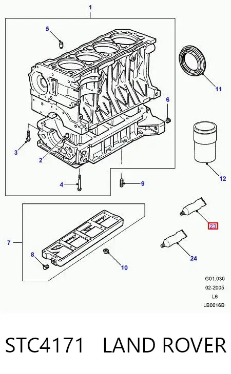 Szczeliwo silikonowe STC4171 Land Rover