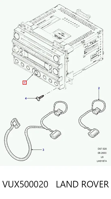 Radioodtwarzacz (radio AM/FM) Land Rover Freelander I