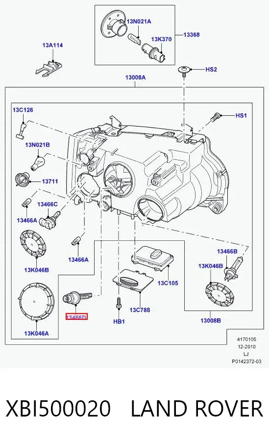 Żarówka ksenonowa XBI500020 Land Rover