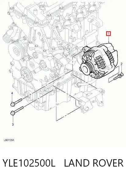 Alternator YLE102500L Land Rover