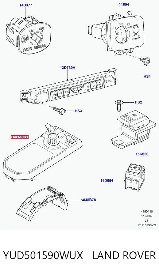  YUD501590WUX Land Rover