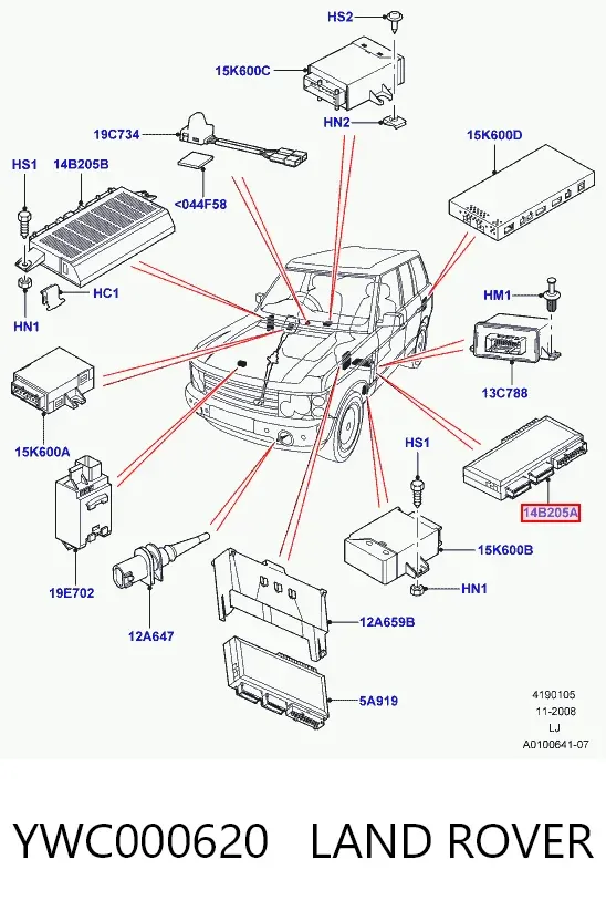 Blok komfortu Land Rover Range Rover III