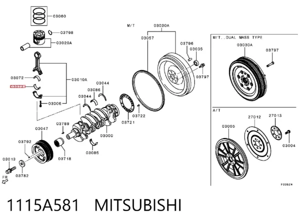  1115A581 Mitsubishi