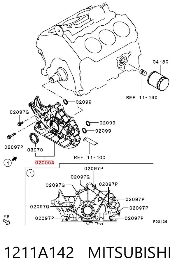 Pompa oleju Mitsubishi Outlander II