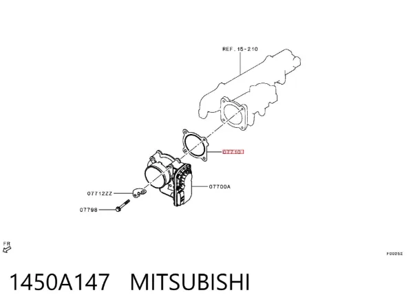 Uszczelka przepustnicy Mitsubishi Pajero SPORT II