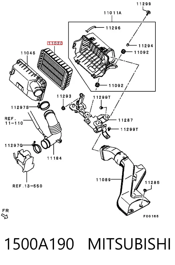 Filtr powietrza 1500A190 Mitsubishi