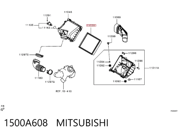 Filtr powietrza 1500A608 Mitsubishi