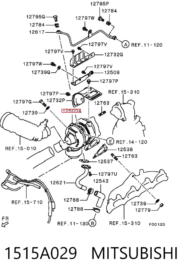 Turbina 1515A029 Mitsubishi