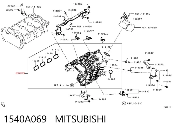 Kolektor ssący 1540A069 Mitsubishi