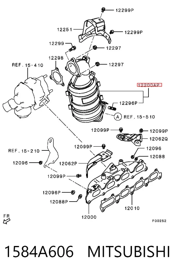 Konwerter-katalizator Mitsubishi L 200 IV