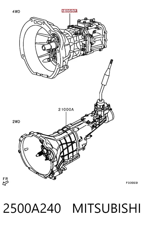Mechaniczna skrzynia biegów w komplecie Mitsubishi L 200 IV