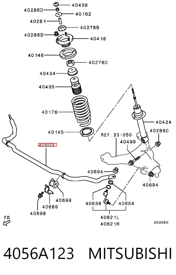 Stabilizator przedni Mitsubishi Pajero IV LONG